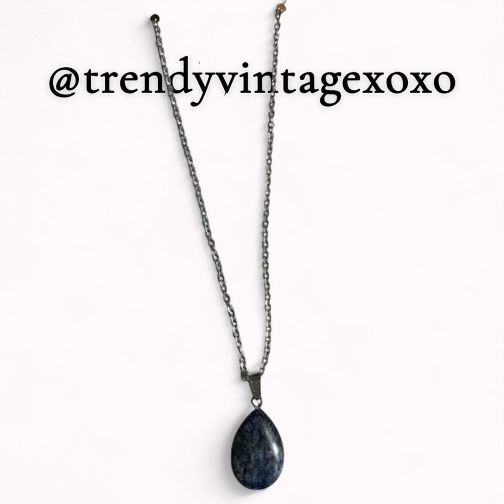 RANDOM PICK!! Oval Crystal Healing Pendant Gemstone Necklace